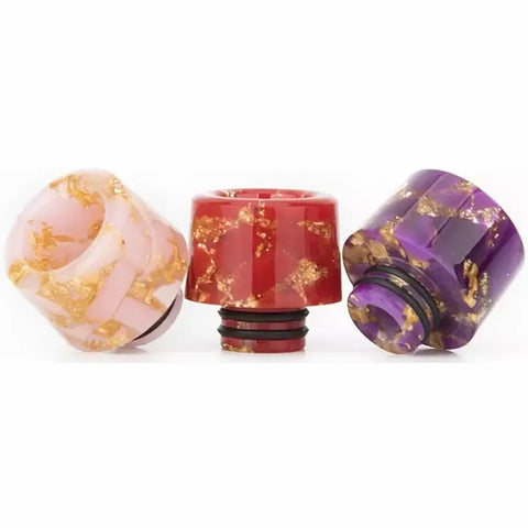 510 Resin Drip Tip Gold Flake