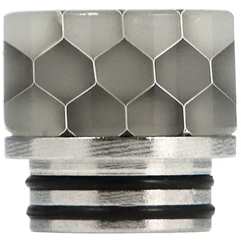 810 Resin Drip Tip Metal Base Cobra White
