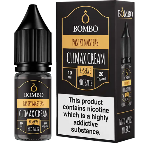 Bombo Pastry Masters 10ml Nic Salts Climax Cream Reserve 20mg