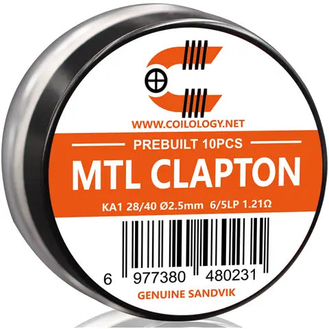 Coilology Prebuilt Sandvik MTL Clapton Coils KA1 1.21 Ohm