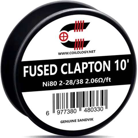 Coilology Sandvik Wire Spools 10ft Fused Clapton 2-28 38 Ni80