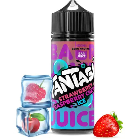 Fantasi Bar 50/50 100ml Vape Juice Strawberry Raspberry Cherry Ice