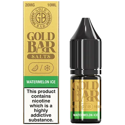 Gold Bar Nic Salts 10ml Watermelon Ice 20mg