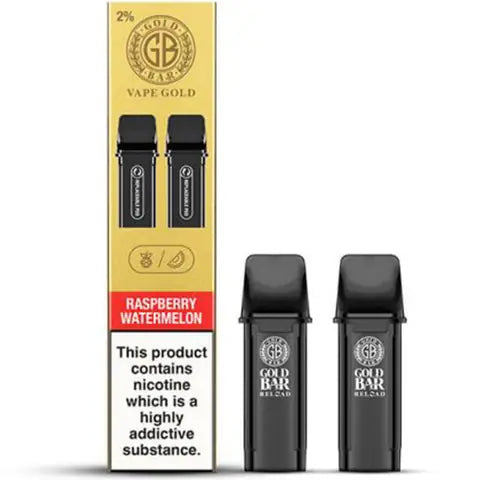 Gold Bar Reload Replacement Pods Raspberry Watermelon