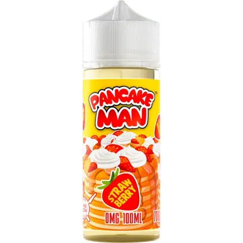 Pancake Man 100ml Shortfill Vape Juice Strawberry