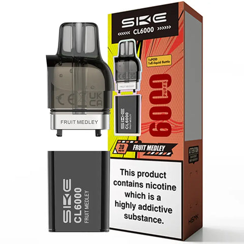 SKE Crystal CL6000 Replacement Pods Fruit Medley