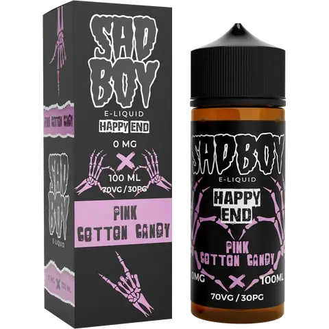 SadBoy 100ml Shortfill Vape Juice Pink Cotton Candy