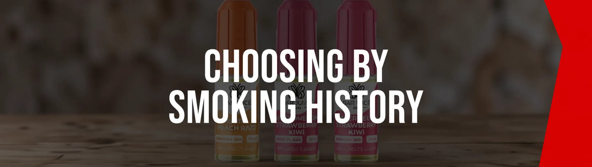 Choosing Bar Juice strength based on smoking history