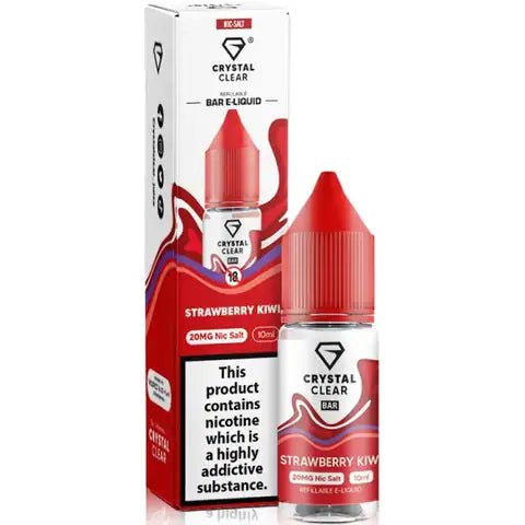 Crystal Clear Nic Salts 10ml Strawberry Kiwi