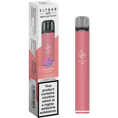 Elf Bar 600 Prefilled Pod Kit Strawberry Snoow