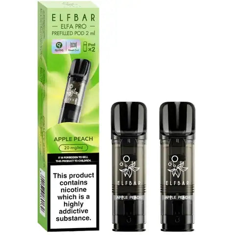 Elf Bar Elfa Pro Pre-filled Pods 20mg Apple Peach