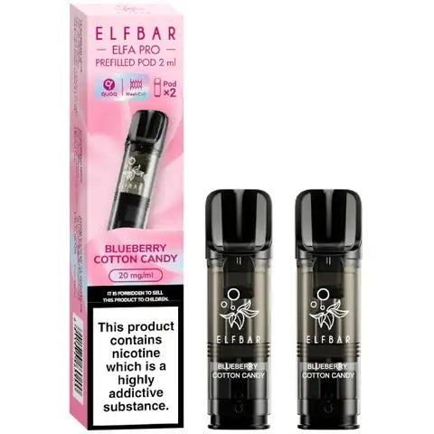 Elf Bar Elfa Pro Pre-filled Pods 20mg Blueberry Cotton Candy (Cloudd)