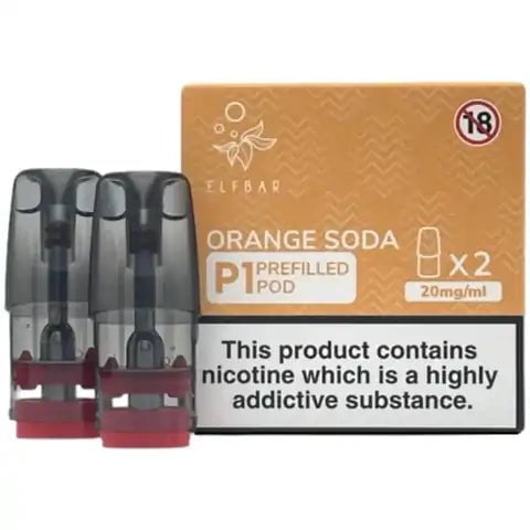 Elf Bar Mate P1 Prefilled Pods (2 Pods) Orange Soda