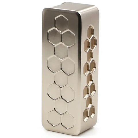 Gerobak & Orca Vape San Dynasty Battery Cover Silver Hexa