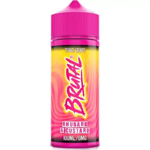 Just Juice BRUTAL 100ml Shortfill E-Liquids Rhubarb & Custard