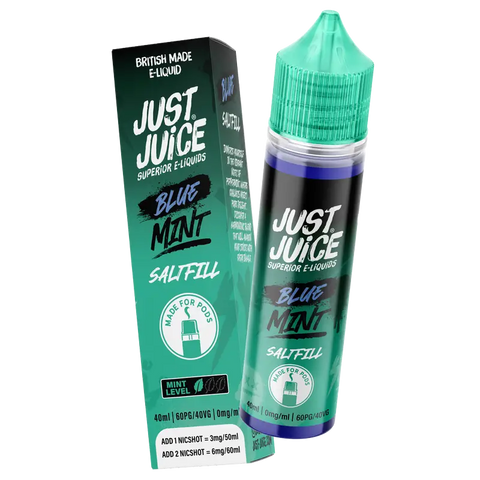 Just Juice Mint 40ml Saltfill Blue Mint