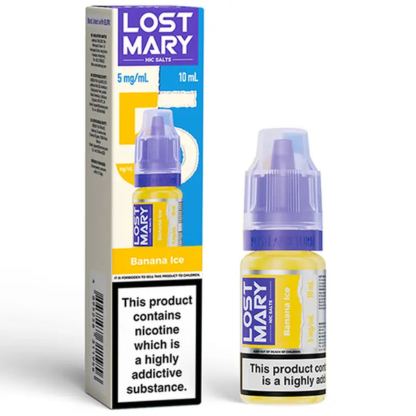 Lost Mary 10ml Nic Salts Banana Ice 5mg