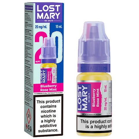 Lost Mary 10ml Nic Salts Blueberry Rose Mint
