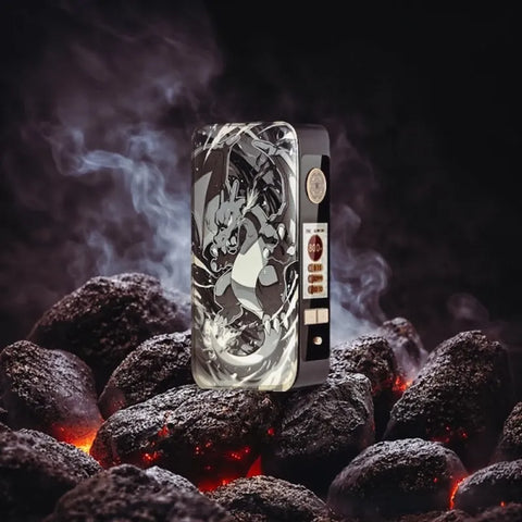 Dotmod dotBox 220W V2 Black Engraved Dracaufeu (Charizard) Limited Edition Mod