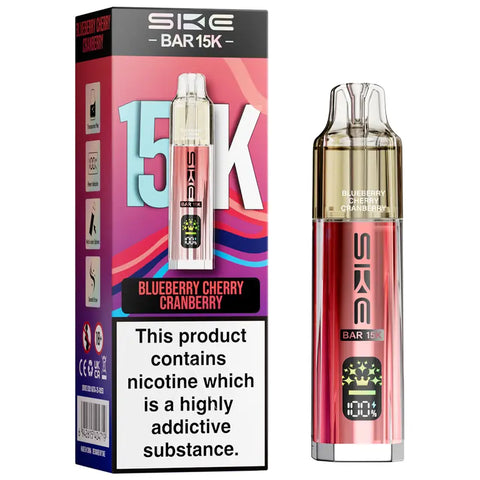 SKE Bar 15K Prefilled Pod Vape Kit Blueberry Cherry Cranberry
