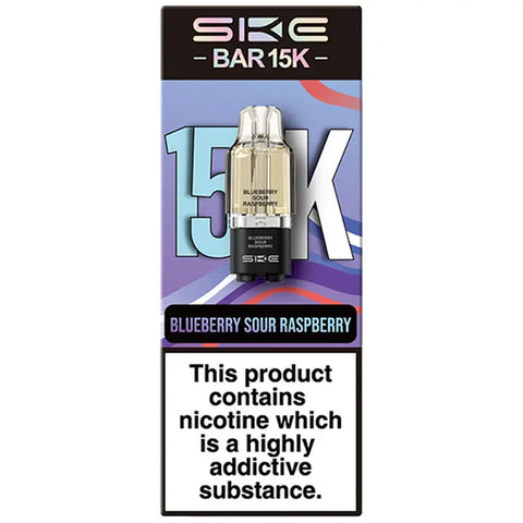 SKE Bar 15K Replacement Pods Blueberry Sour Raspberry