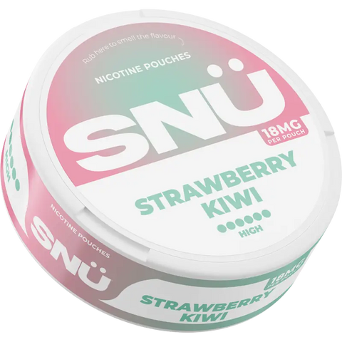 SNÜ Strawberry Kiwi Nicotine Pouches 18mg