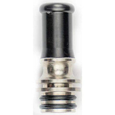 510 Drip Tip Metal Base Long Black Straight