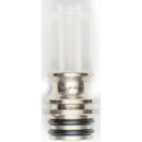 510 Drip Tip Metal Base Long Clear Straight