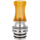 510 Drip Tip Metal Base Long Ultem Curved