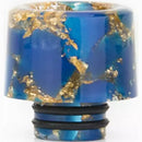510 Resin Drip Tip Gold Flake Blue