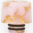 510 Resin Drip Tip Gold Flake Pink