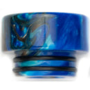 810 Drip Tip Mixed Resin Swirl Blue