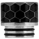 810 Resin Drip Tip Metal Base Cobra Black