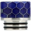 810 Resin Drip Tip Metal Base Cobra Blue