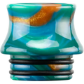 810 Mixed Resin Drip Tips Teal
