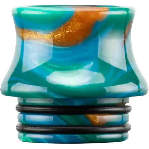 810 Mixed Resin Drip Tips Teal