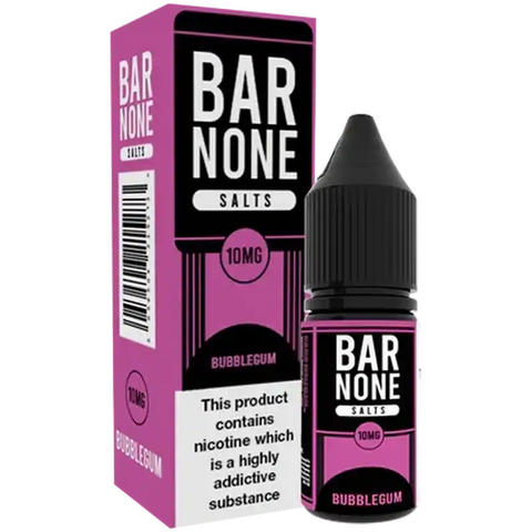 Bar None 10ml Nic Salts Bubblegum