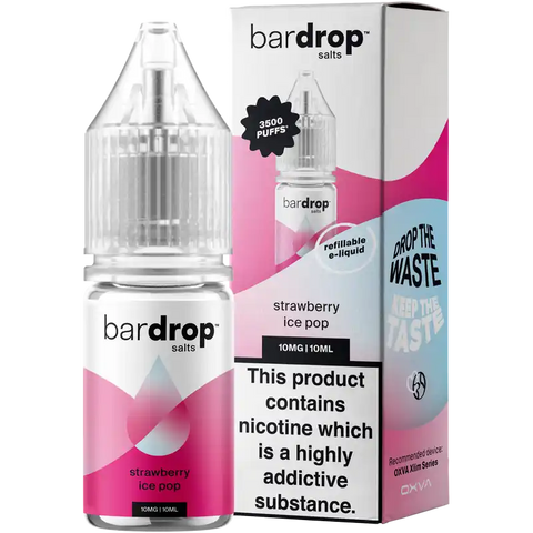 Bar Drop Salts 10ml E-Liquids Strawberry Ice Pop