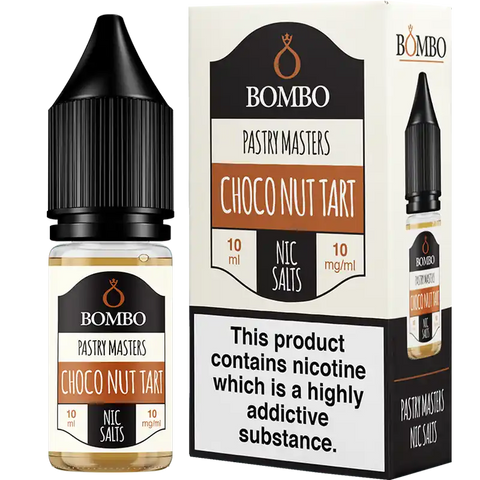 Bombo Pastry Masters 10ml Nic Salts Choco Nut Tart 10mg