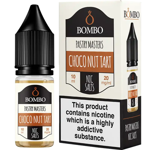 Bombo Pastry Masters 10ml Nic Salts Choco Nut Tart 20mg