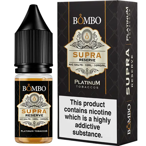 Bombo Platinum Tobaccos 10ml Nic Salt Supra Reserve 10mg