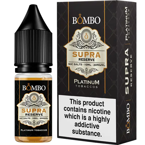 Bombo Platinum Tobaccos 10ml Nic Salt Supra Reserve 20mg