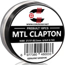 Coilology Prebuilt Sandvik MTL Clapton Coils Ni80 0.73 Ohm