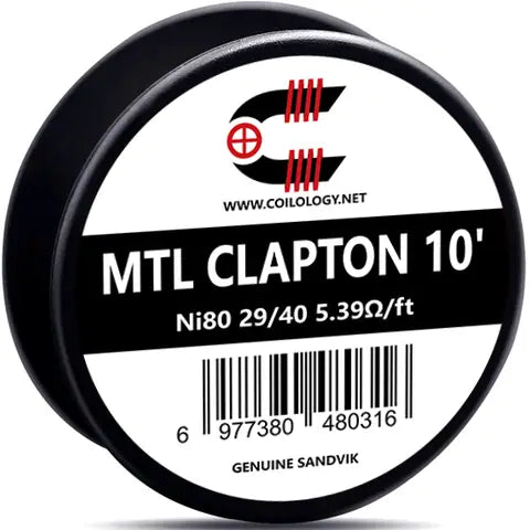 Coilology Sandvik Wire Spools 10ft MTL Clapton 29 40 Ni80