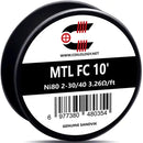 Coilology Sandvik Wire Spools 10ft MTL Fused Clapton 2-30 40 Ni80
