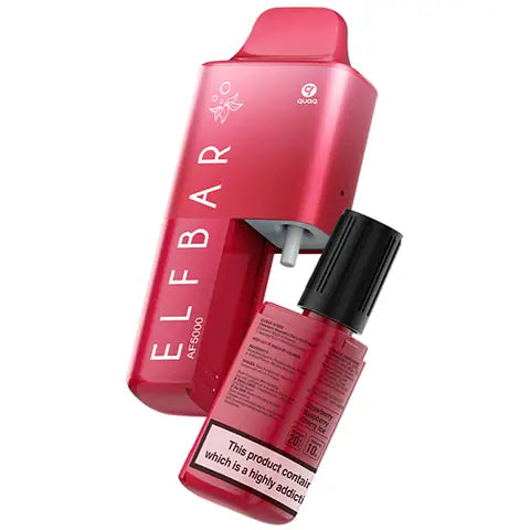 Elf Bar AF5000 Disposable Vape Kit Strawberry Raspberry Cherry Ice