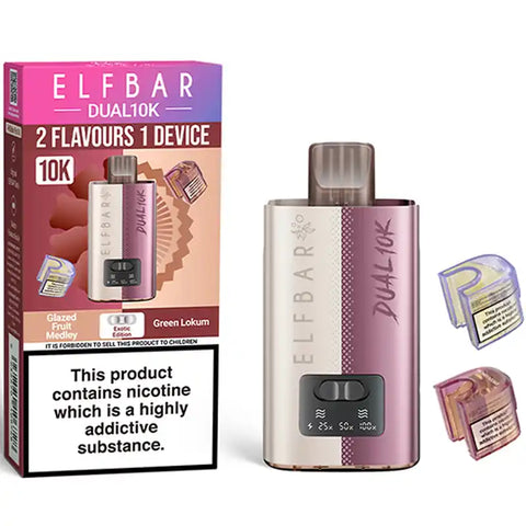 Elf Bar Dual 10k Disposable Vape Kit Exotic Edition