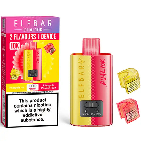 Elf Bar Dual 10k Disposable Vape Kit Pineapple Edition
