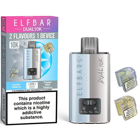 Elf Bar Dual 10k Disposable Vape Kit Tobacco Edition
