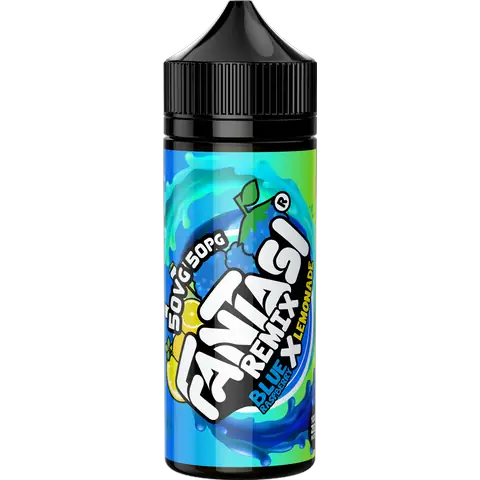 Fantasi 50/50 Range 100ml Shortfill E-Liquid Blue Raspberry X Lemonade